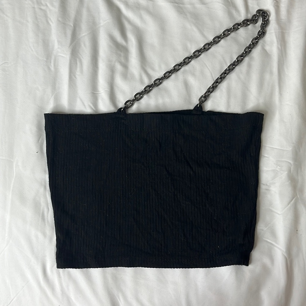 Cross Shoulder Chain Crop - LF
